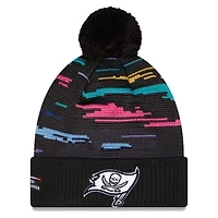 Men's New Era Black Tampa Bay Buccaneers 2026 NFL Crucial Catch Cuffed Knit Hat with Pom