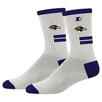 Unisex Starter  Cream Baltimore Ravens Premiere Cushioned Crew Socks