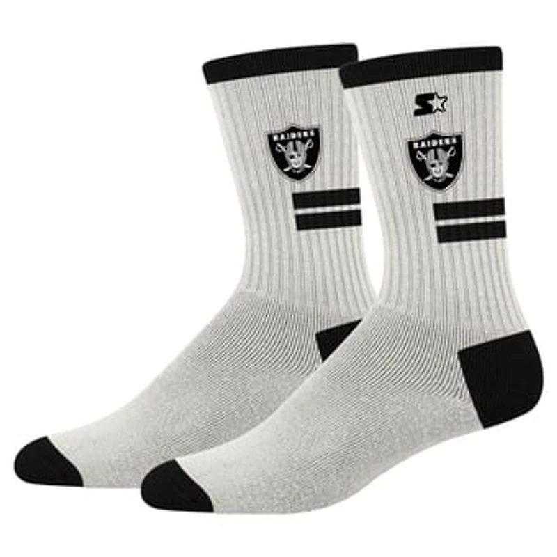 Unisex PRO Compression Cream Las Vegas Raiders Premiere Cushioned Crew Socks