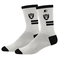 Unisex PRO Compression  Cream Las Vegas Raiders Premiere Cushioned Crew Socks
