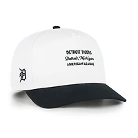 Men's '47 White/Black Detroit Tigers Contemporary Two-Tone Hitch Adjustable Hat