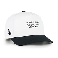 Men's '47 White/Black Los Angeles Dodgers Contemporary Two-Tone Hitch Adjustable Hat