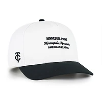 Men's '47 White/Black Minnesota Twins Contemporary Two-Tone Hitch Adjustable Hat
