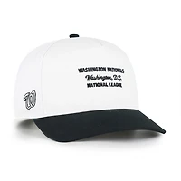 Men's '47 White/Black Washington Nationals Contemporary Two-Tone Hitch Adjustable Hat