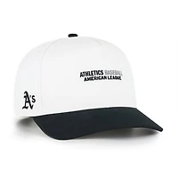 Men's '47 White/Black Athletics Contemporary Two-Tone Hitch Adjustable Hat