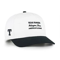 Men's '47 White/Black Texas Rangers Contemporary Two-Tone Hitch Adjustable Hat