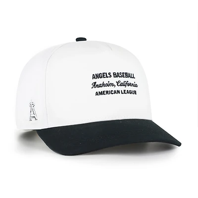 Men's '47 White/Black Los Angeles Angels Contemporary Two-Tone Hitch Adjustable Hat