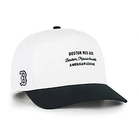 Men's '47 White/Black Boston Red Sox Contemporary Two-Tone Hitch Adjustable Hat