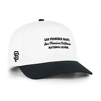 Men's '47 White/Black San Francisco Giants Contemporary Two-Tone Hitch Adjustable Hat