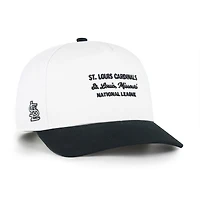 Men's '47 White/Black St. Louis Cardinals Contemporary Two-Tone Hitch Adjustable Hat