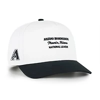 Men's '47 White/Black Arizona Diamondbacks Contemporary Two-Tone Hitch Adjustable Hat