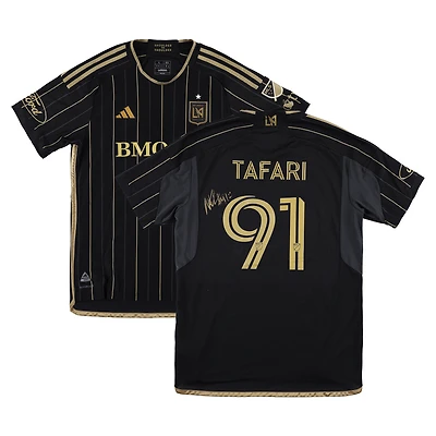 Nkosi Tafari LAFC Autographed Match-Used #91 Jersey from the 2025 MLS Season