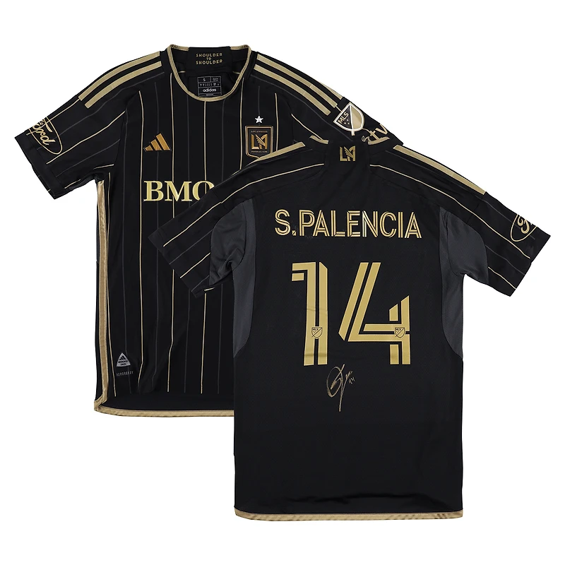Sergi Palencia LAFC Autographed Match-Used #14 Black Jersey from the 2025 MLS Season - Size S