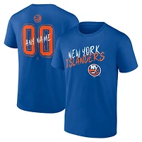 Men's Royal New York Islanders Big & Tall Hustle Personalized Name & Number T-Shirt