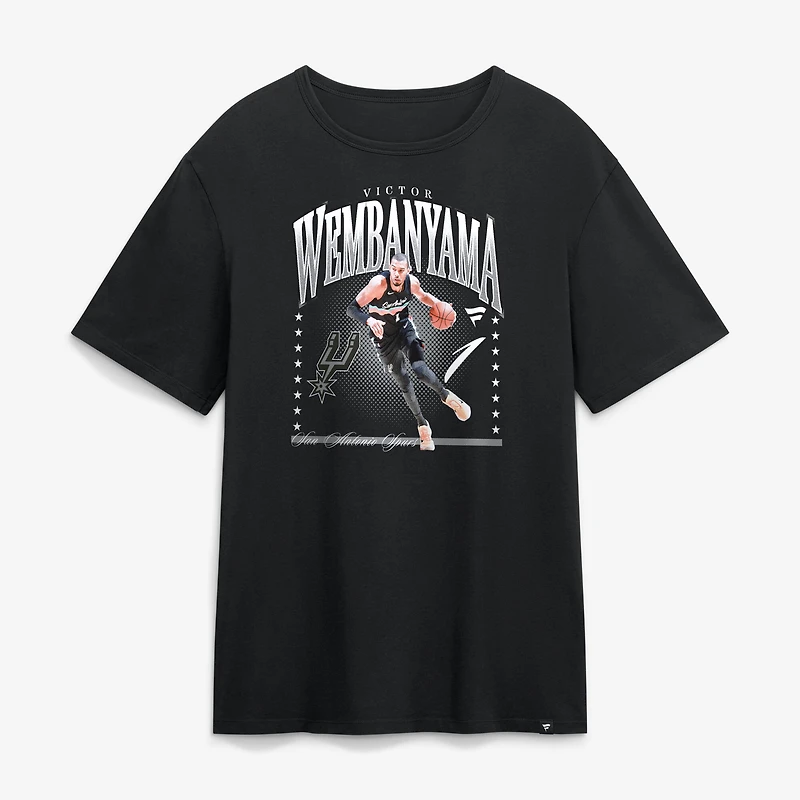 Men's Victor Wembanyama Black San Antonio Spurs Hype T-Shirt