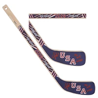 Jeremy Swayman Team USA Autographed 2026 Winter Olympics Mini Wood Stick with "26 Gold Medal" Inscription