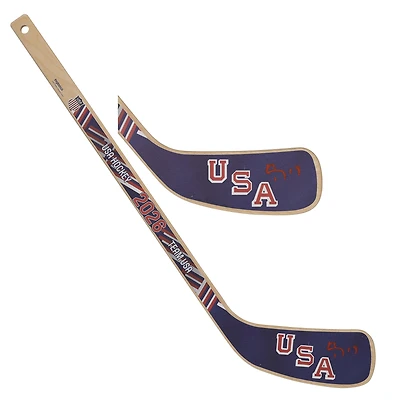 Matthew Tkachuk Team USA Autographed 2026 Winter Olympics Mini Wood Stick