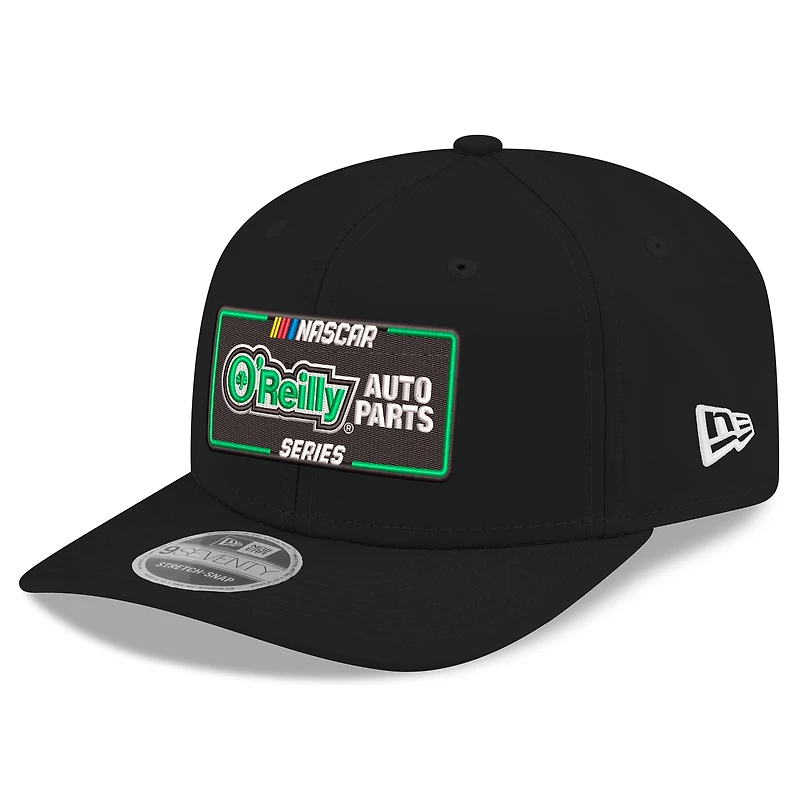 Men's New Era Black NASCAR O'Reilly Auto Parts Series 9SEVENTY Stretch-Snap Hat