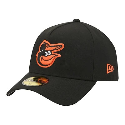 Men's New Era  Black Baltimore Orioles A-Frame 59FORTY Fitted Hat