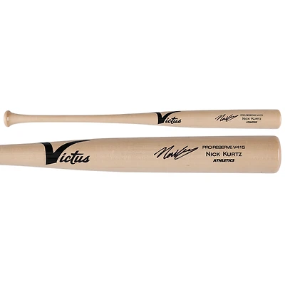 Nick Kurtz Athletics Autographed Victus Game Model Bat