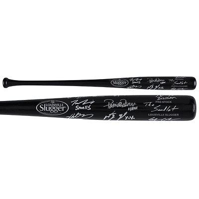 The Sandlot Cast Autographed Black Louisville Slugger Bat with Multiple Inscriptions - 8 Signatures