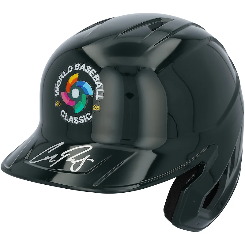 Cal Raleigh USA Baseball Autographed 2026 World Baseball Classic Logo Replica Batting Helmet