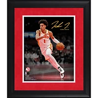 Jalen Johnson Atlanta Hawks Facsimile Signature Framed 11" x 14" Spotlight Photograph