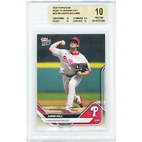 Aaron Nola Philadelphia Phillies 2025 Topps Now Road to Opening Day #OD-185 BGS Authenticated 10 Card - 10,9.5,10,10 Subgrades
