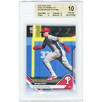Bryson Stott Philadelphia Phillies 2025 Topps Now Road to Opening Day #OD-186 BGS Authenticated 10 Card - 9.5,10,10,10 Subgrades