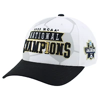 Unisex Zephyr  White Washington Huskies 2025 NCAA Men's Soccer Champions Locker Room Adjustable Hat