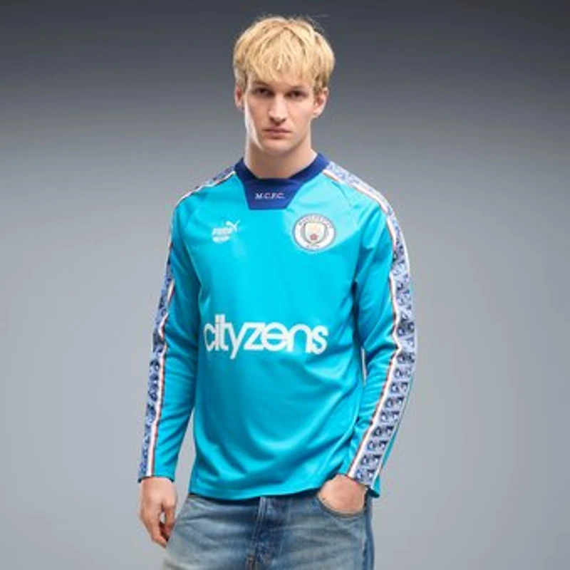Men's Puma  Sky Blue Manchester City 2026/27 King Long Sleeve Fashion Jersey