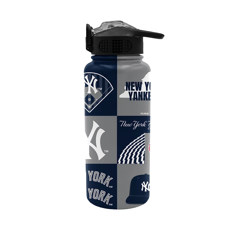 Pegasus New York Yankees 32oz. Local Slogan Press Top Water Bottle