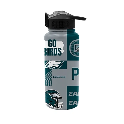 Pegasus Philadelphia Eagles 32oz. Local Slogan Press Top Water Bottle