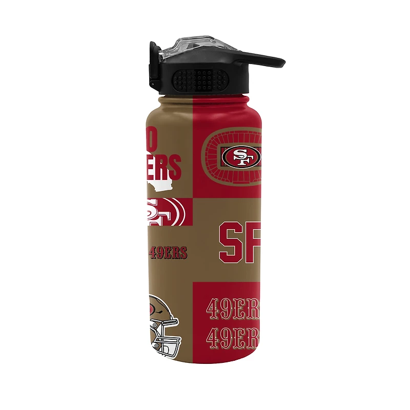 Pegasus San Francisco 49ers 32oz. Local Slogan Press Top Water Bottle