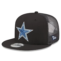 Men's New Era  Black Dallas Cowboys Core Team 9FIFTY Trucker Snapback Hat