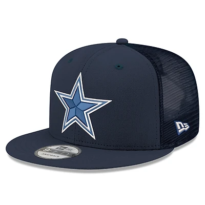 Men's New Era Navy Dallas Cowboys Core Team 9FIFTY Trucker Snapback Hat