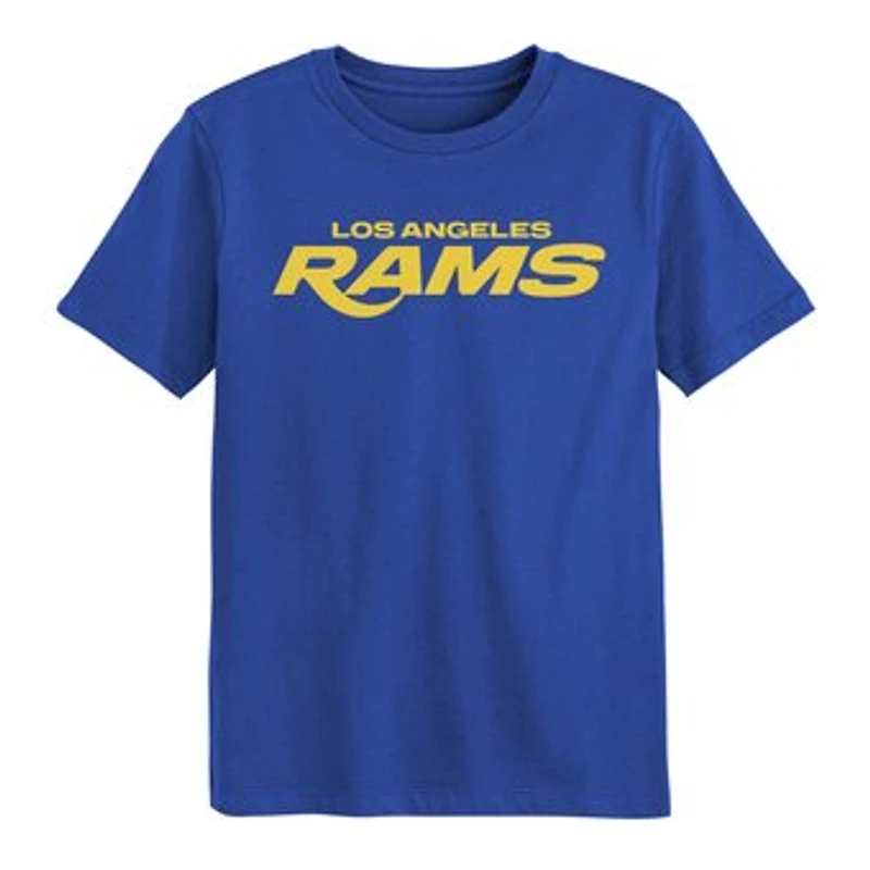 Preschool Outerstuff  Royal Los Angeles Rams Counter Run Short Sleeve T-Shirt