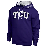 Men's Champion  Purple TCU Horned Frogs Arch Tackle Twill Hoodie
