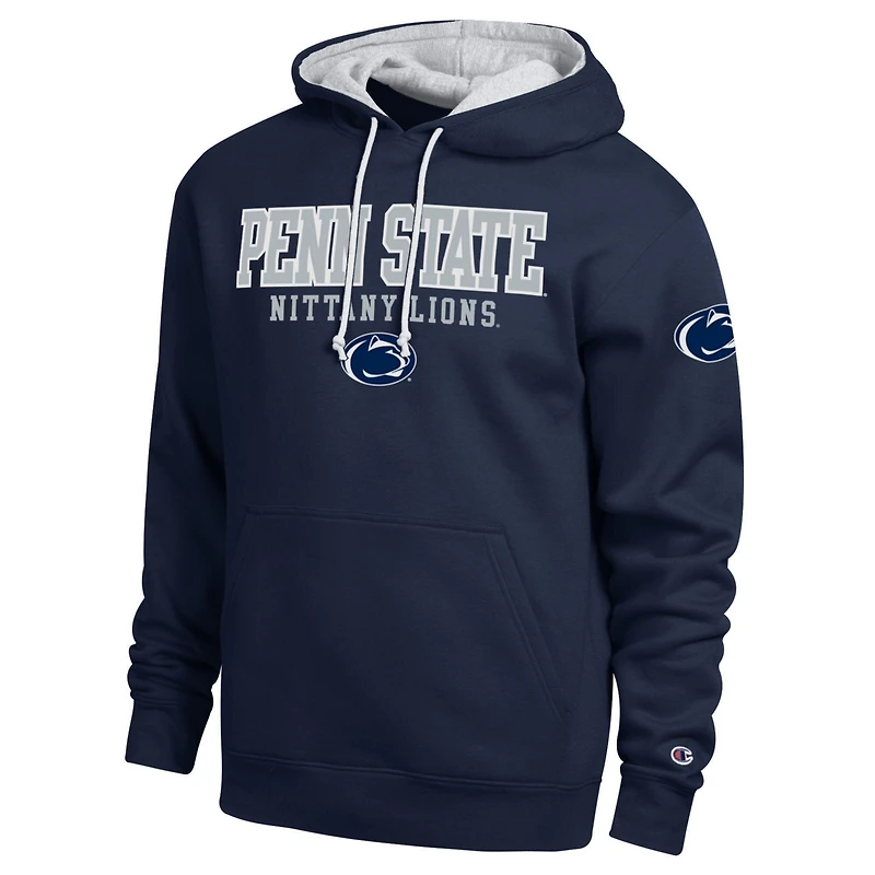 Men's Champion Navy Penn State Nittany Lions Contrast Hoodie