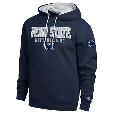 Men's Champion  Navy Penn State Nittany Lions Contrast Hoodie