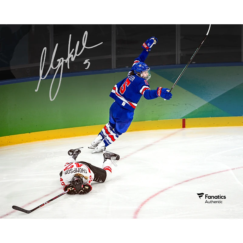 Megan Keller Team USA Autographed 8" x 10" 2026 Winter Olympics Golden Goal Celebration Photograph