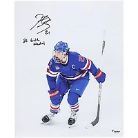 Hilary Knight Team USA Autographed 16" x 20" 2026 Winter Olympics Gold Medal Winner Celebration Photograph with "26 Gold Medal" Inscription