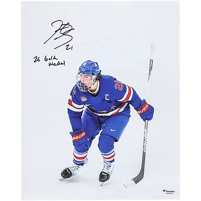 Hilary Knight Team USA Autographed 16" x 20" 2026 Winter Olympics Gold Medal Winner Celebration Photograph with "26 Gold Medal" Inscription