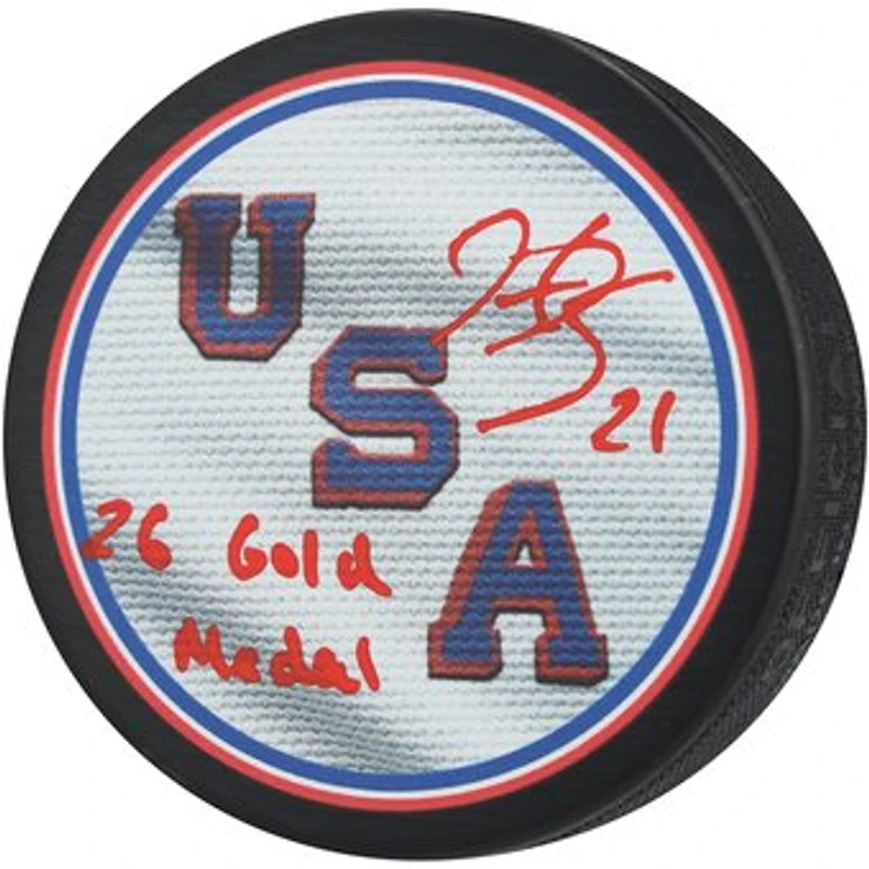 Hilary Knight Team USA Autographed 2026 Winter Olympics Hockey Puck with "26 Gold Medal" Inscription