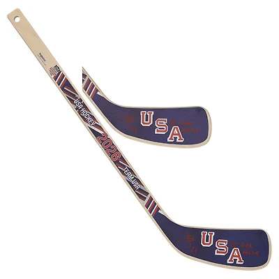 Hilary Knight Team USA Autographed 2026 Winter Olympics Mini Wood Stick with "26 Gold Medal" Inscription