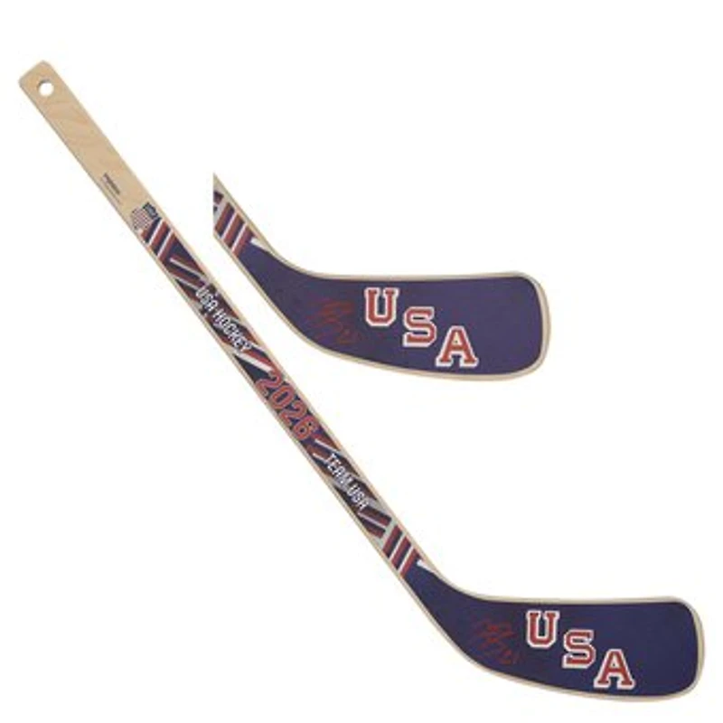 Hilary Knight Team USA Autographed 2026 Winter Olympics Mini Wood Stick