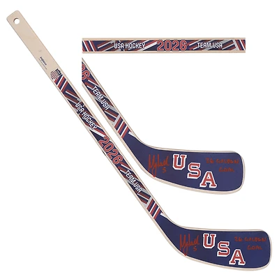 Megan Keller Team USA Autographed 2026 Winter Olympics Mini Wood Stick with "26 Golden Goal" Inscription