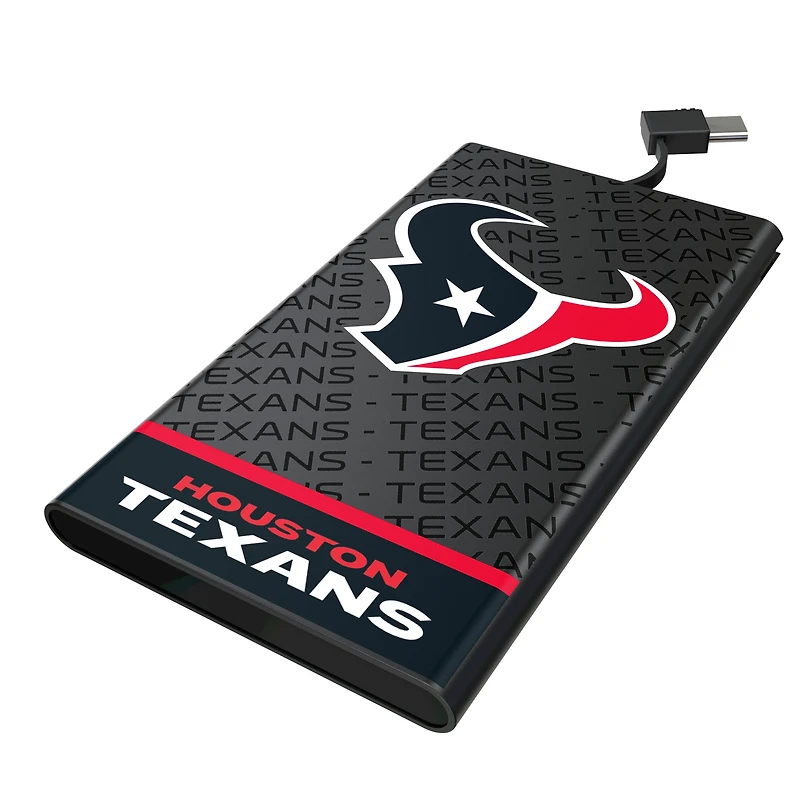 Keyscaper Houston Texans 5000mAh Flat Powerbank