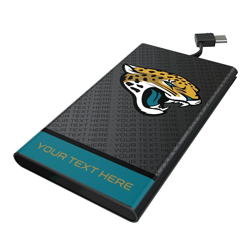 Keyscaper Jacksonville Jaguars Personalized 5000mAh Flat Powerbank