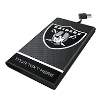 Keyscaper Las Vegas Raiders Personalized 5000mAh Flat Powerbank